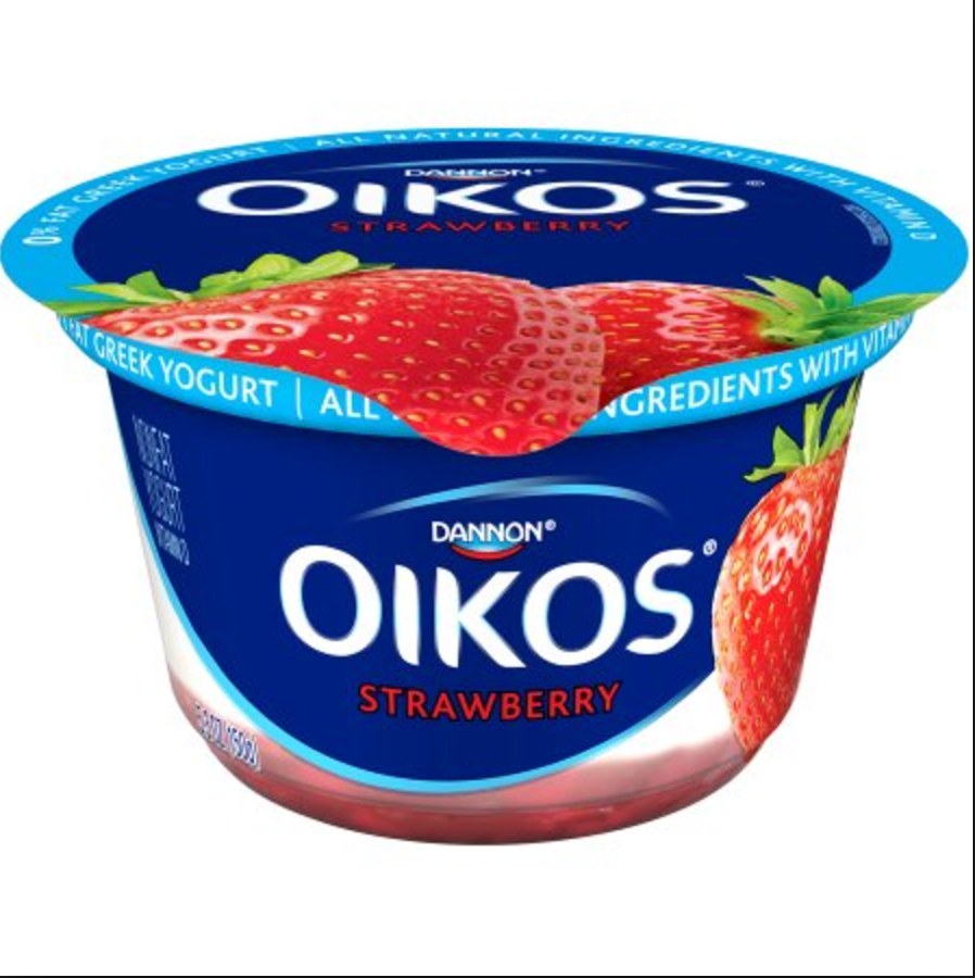 Oikos Fruit on the Bottom Strawberry Nonfat Greek Yogurt, 5.3 oz La